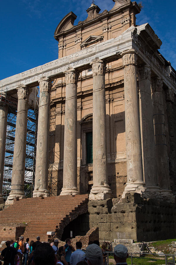  Antoninus and Faustina Temple Photograph by Allan Morrison