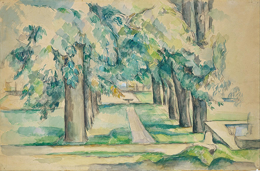  Avenue of Chestnut Trees at the Jas de Bouffan #2 Painting by Paul Cezanne