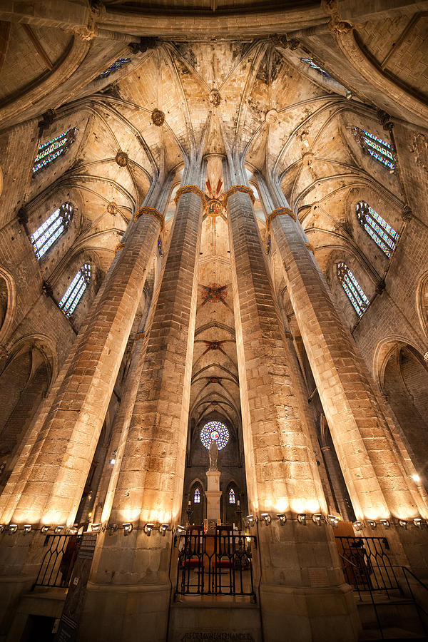  Basilica of Santa Maria del Mar in Barcelona Photograph by Artur Bogacki