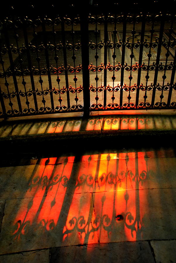  Bayeaux Cathedral Reflection - Gates Photograph by Jacqueline M Lewis