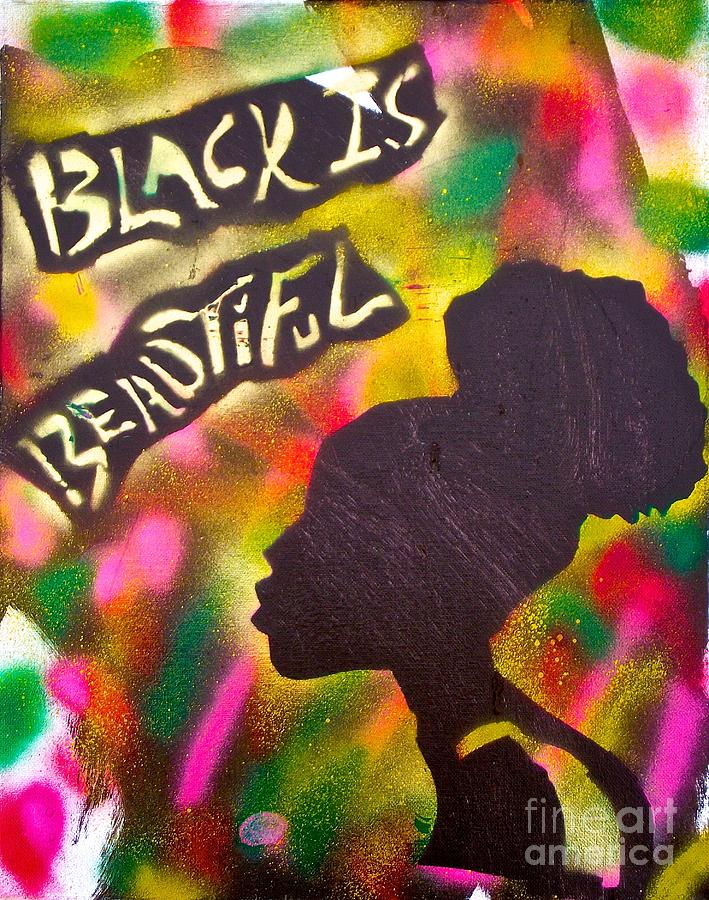  Black Is Beautiful Girl Painting by Tony B Conscious