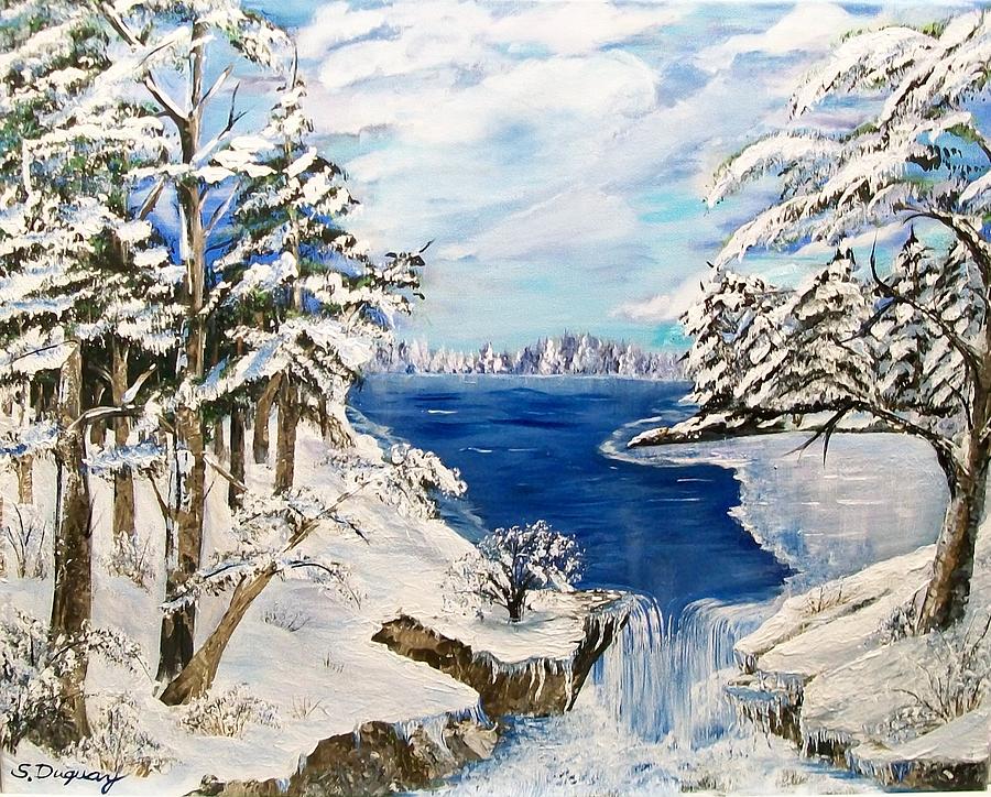  Blanket of Ice Painting by Sharon Duguay