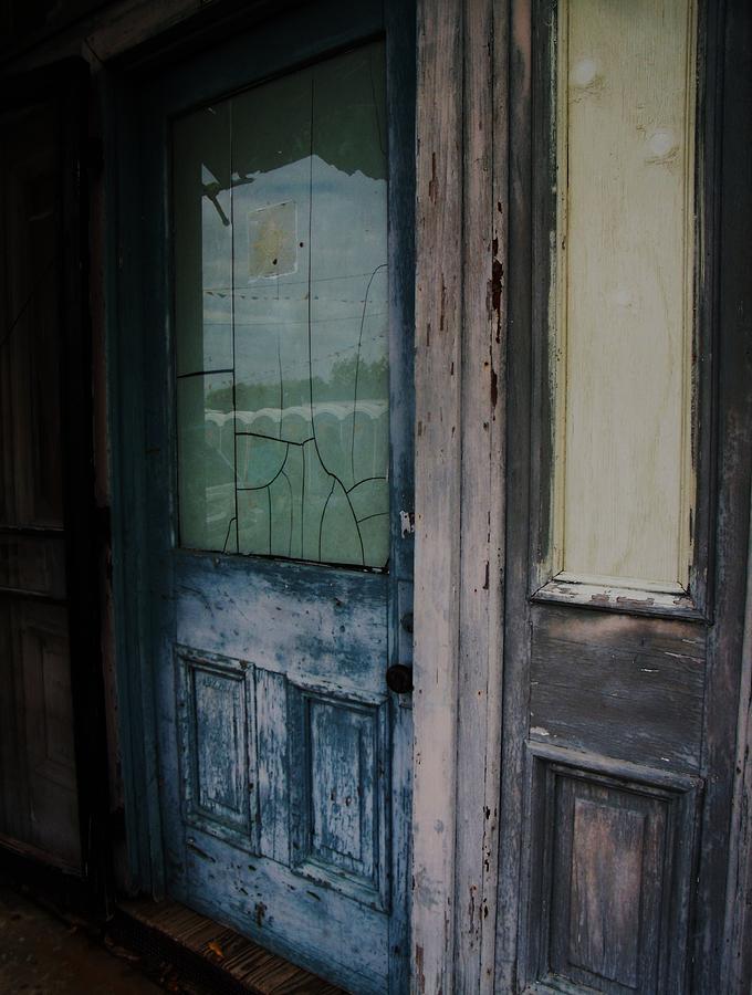 Buildings Photograph -  Blue Door by Edwin Newman
