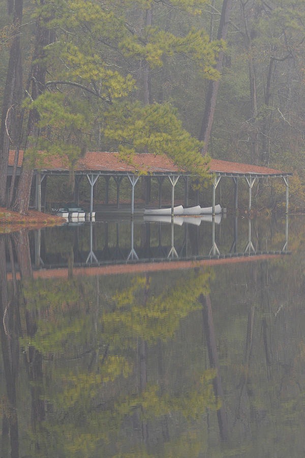  Boat Dock Reflection Photograph by Alan Lenk