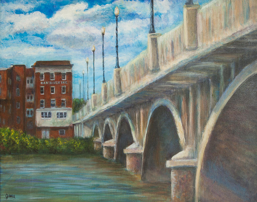 Bridge Over the Dan Painting by Jana Baker