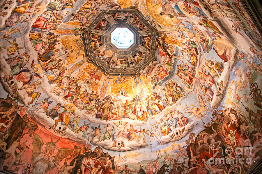 Brunelleschi cupola of Florence Duomo. Photograph by Luciano Mortula