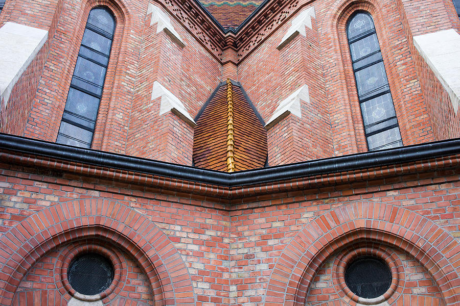 Architecture Photograph -  Buda Reformed Church Architectural Details by Artur Bogacki