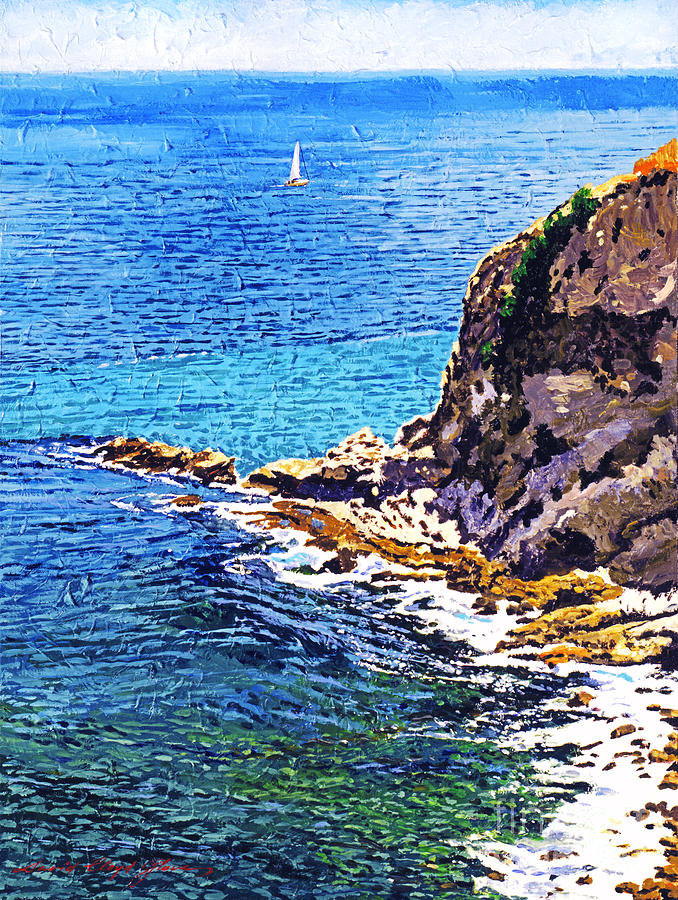  California Coastline  Painting by David Lloyd Glover