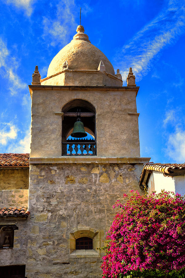 Flower Photograph -  Carmel Mission by Garry Gay