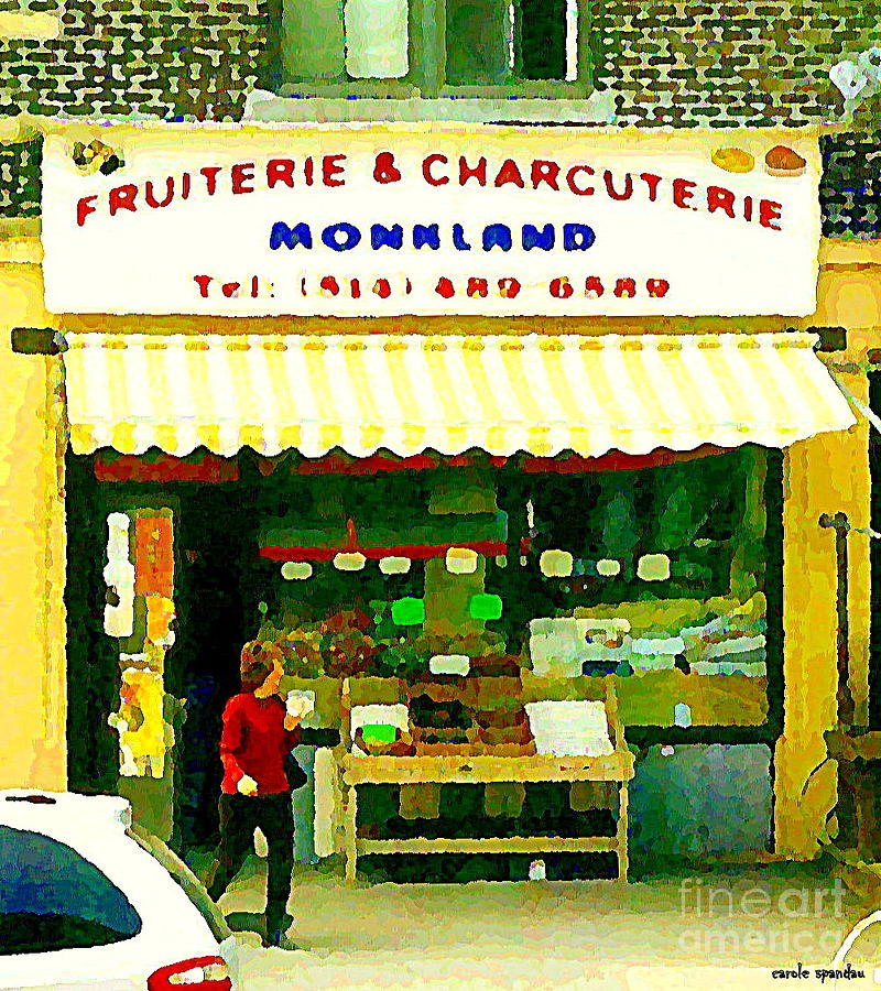 Charcuterie And Fruiterie Deli Paintings Monkland Village West End ...