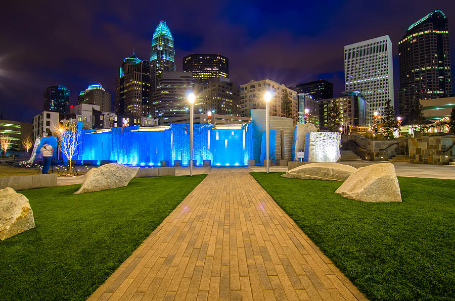  Charlotte Nc  View Of Charlotte Skyline At  Photograph by Alex Grichenko