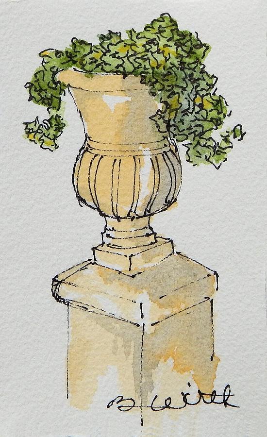  Charm-filled Urn Painting by Barbara Wirth