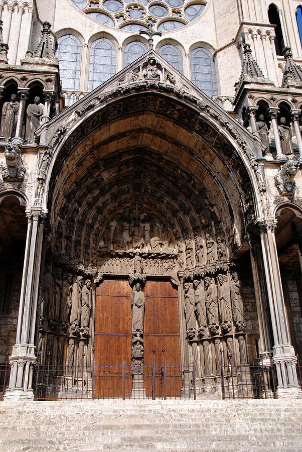  Chartres Cathedral Entry Photograph by Jacqueline M Lewis