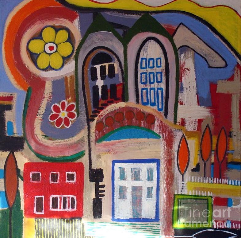 Architecture Painting -  Chez Elle by Kareem Assab