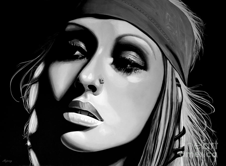 Christina Aguilera Mixed Media -  Christina Aguilera by Meijering Manupix