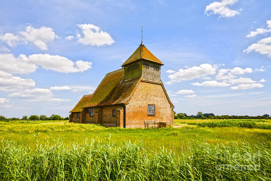 Architecture Photograph -  Church of Thomas A Becket Romney Marsh Kent by Colin and Linda McKie