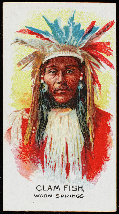 Clam Fish Chief Of The Warm Springs Drawing by Mary Evans Picture