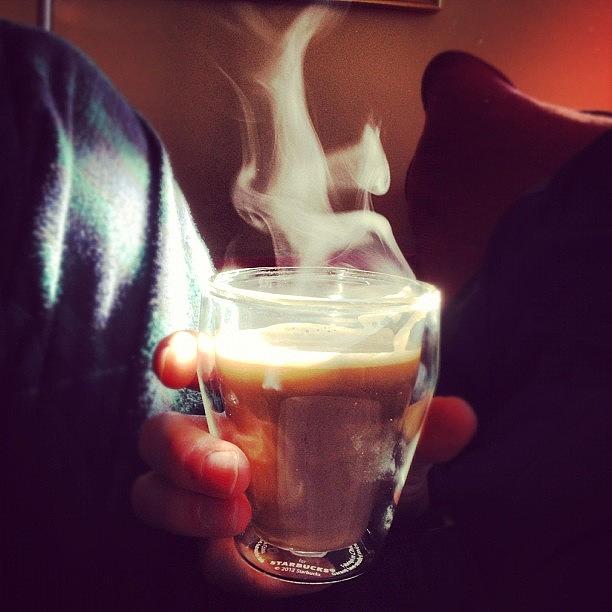 Coffee Photograph - ☕ #coffee #light #steam #sun by Morgan  Trevett