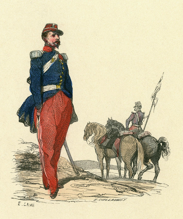 Colonel Of The African Regiment Drawing by Mary Evans Picture Library ...