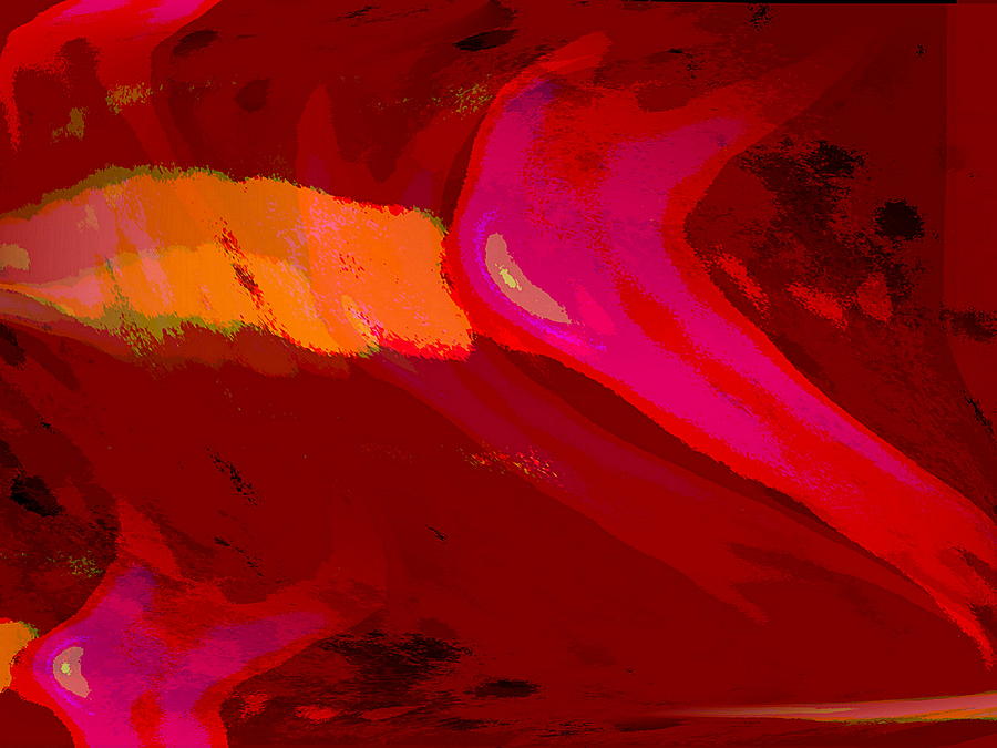 Space Painting -  Color Of Red IIi Contemporary Digital Art by G Linsenmayer