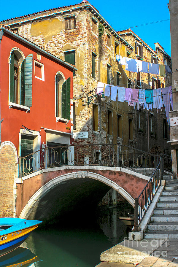 Colorful Laundry In Venice Photograph