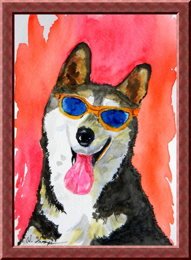  COOL Husky Painting by Warren Thompson