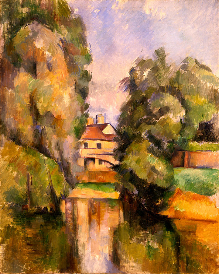  Country House by a River #6 Painting by Paul Cezanne