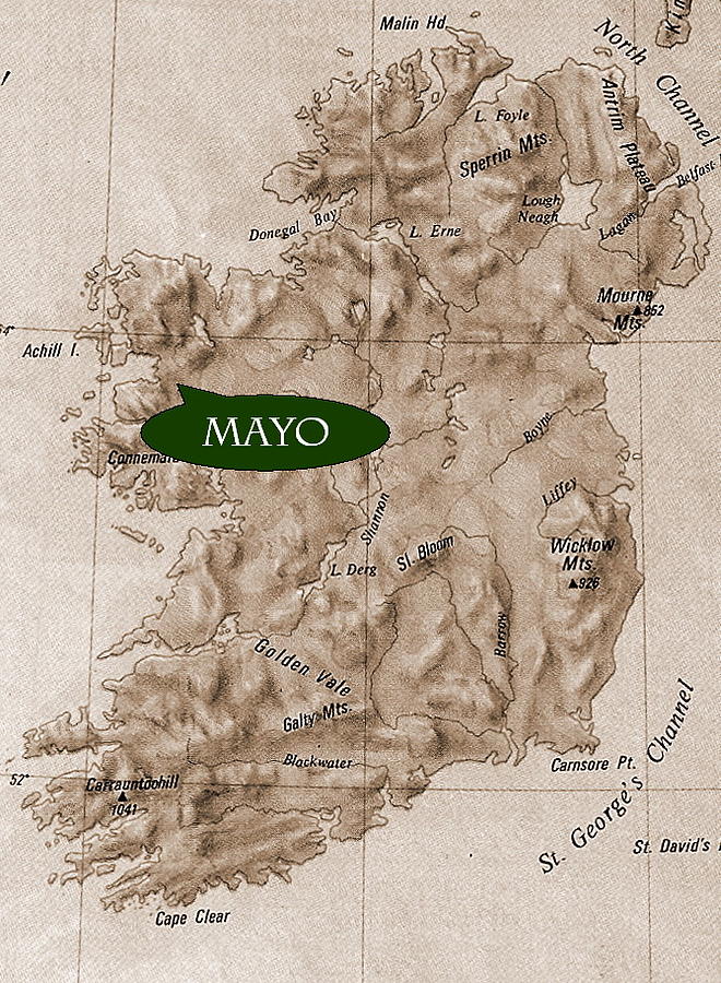  County Mayo  Ireland Painting by Val Byrne