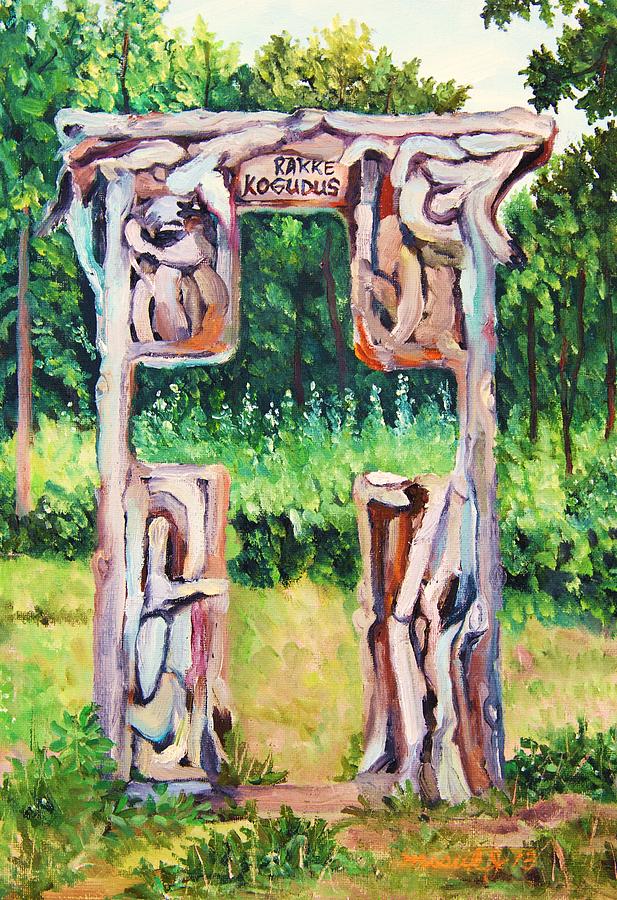 Cross Gate On The Hill Painting
