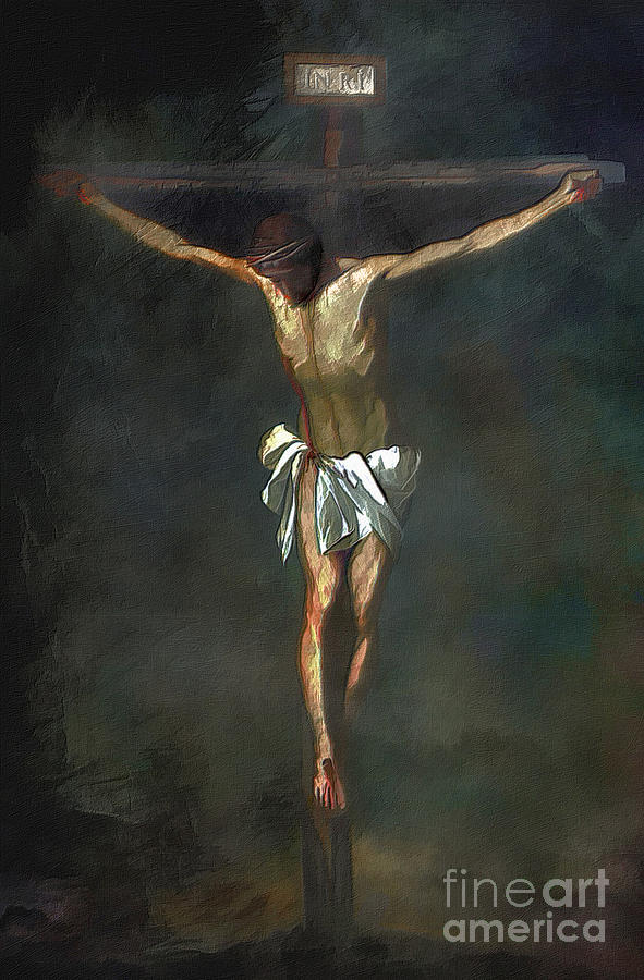  Crucifixion Painting by Andrzej Szczerski