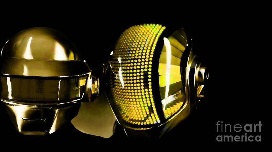  Daft Punk  Mixed Media by Marvin Blaine