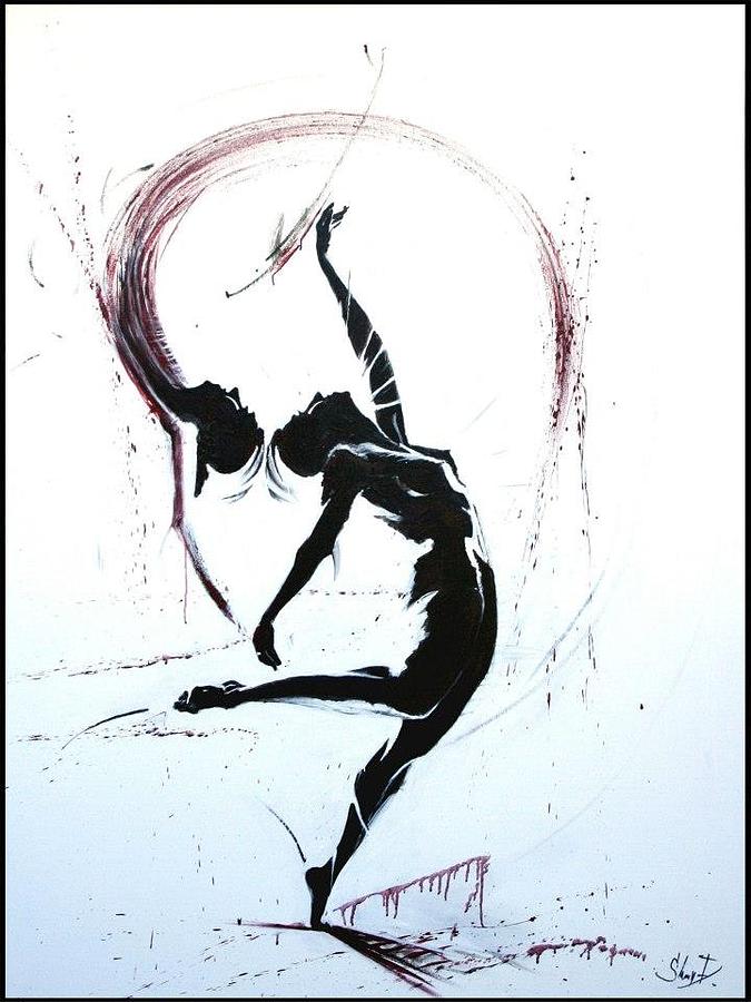 Dance with a spirit Painting by Dominik Skupina - Fine Art America