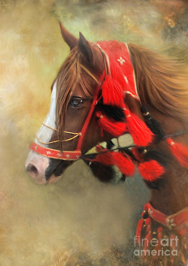 Horse Digital Art -  Desert Winds by Trudi Simmonds