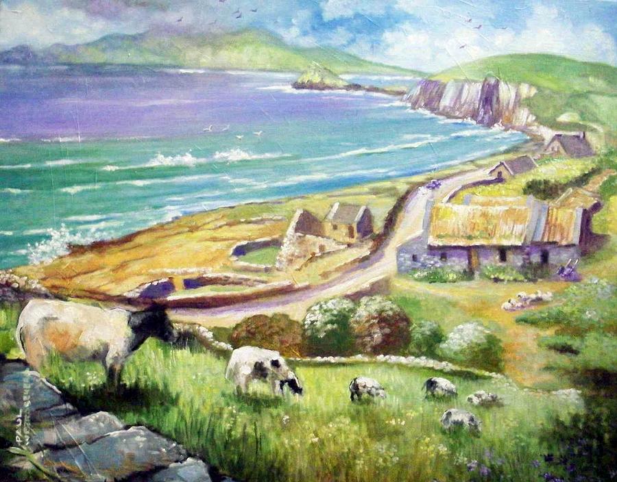  Dingle Co Kerry Ireland Painting by Paul Weerasekera