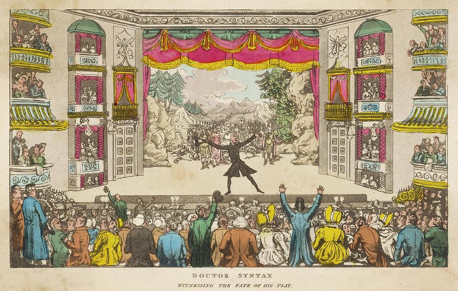 Theatre Drawing -  Doctor Syntax   Witnessing The Fate by Mary Evans Picture Library