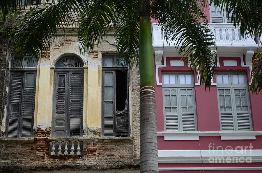 Architecture Photograph -  Doors and Windows Recife Brazil 1 by Bob Christopher