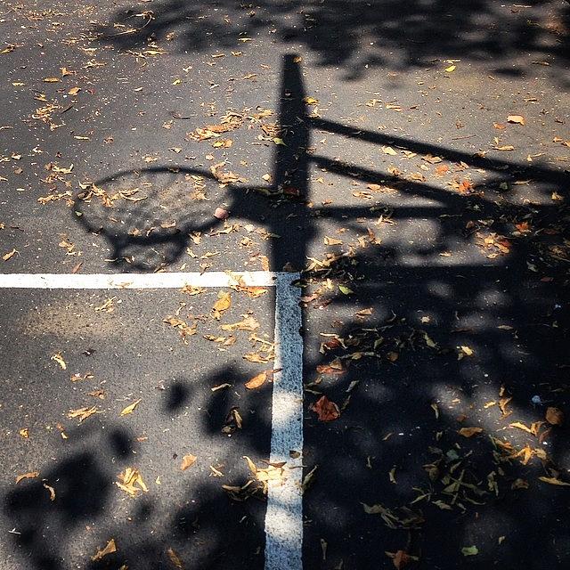 Basketball Photograph - 🏀 #driveway #shadows #shadowplay by Heidi Lyons