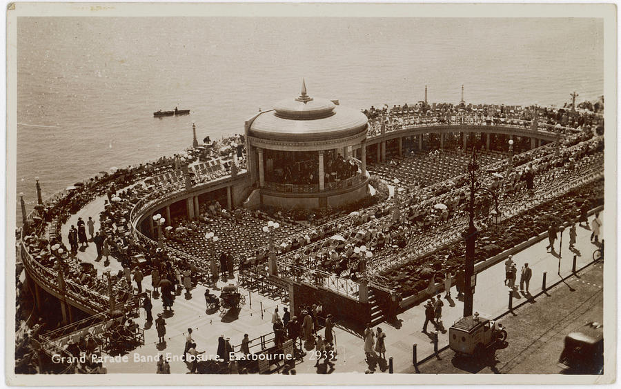Eastbourne Photograph -  Eastbourne, Sussex Grand Parade Band by Mary Evans Picture Library