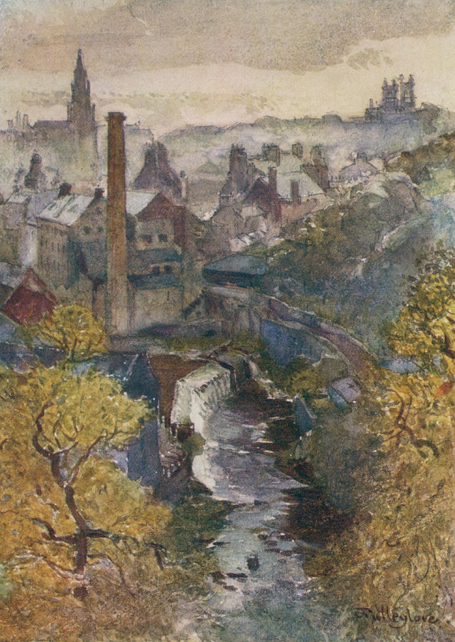 Bridge Drawing -  Edinburgh  The water Of Leith by Mary Evans Picture Library