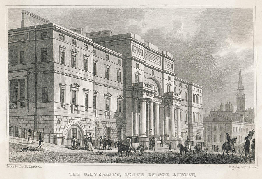 Edinburgh University, From South Drawing by Mary Evans Picture Library ...