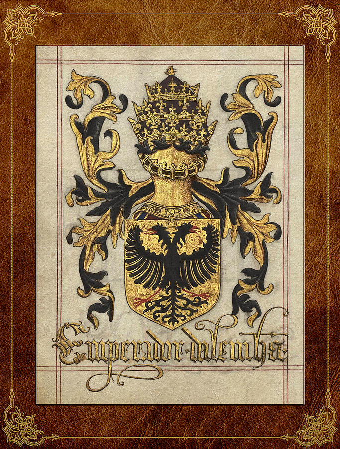  Emperor of Germany Medieval Coat of Arms  Digital Art by Serge Averbukh