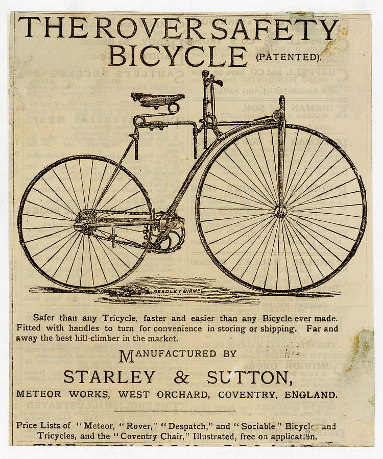 'faster And Easier Than Any Bicycle Drawing by Illustrated London News ...