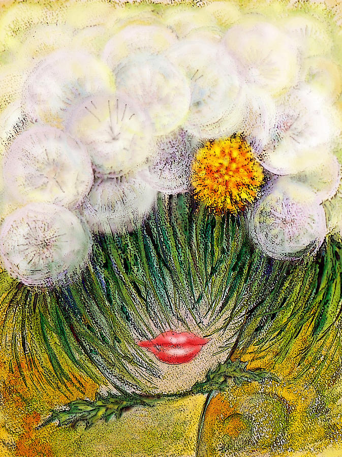 Flower Mixed Media -  Fluffy Summer by Svetlana Nassyrov