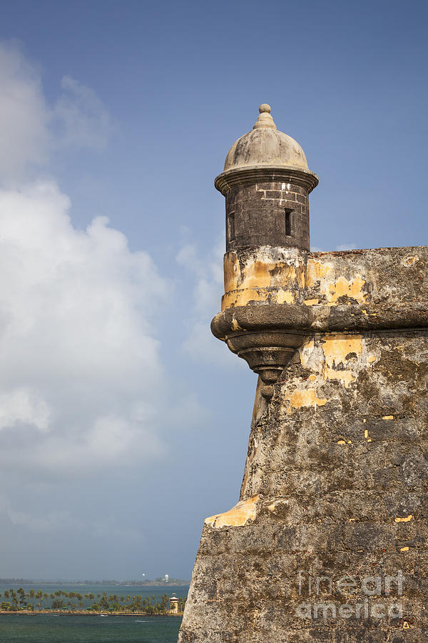  Fortified Walls and Sentry Box Of Fort San Felipe Del Morro Photograph by Bryan Mullennix