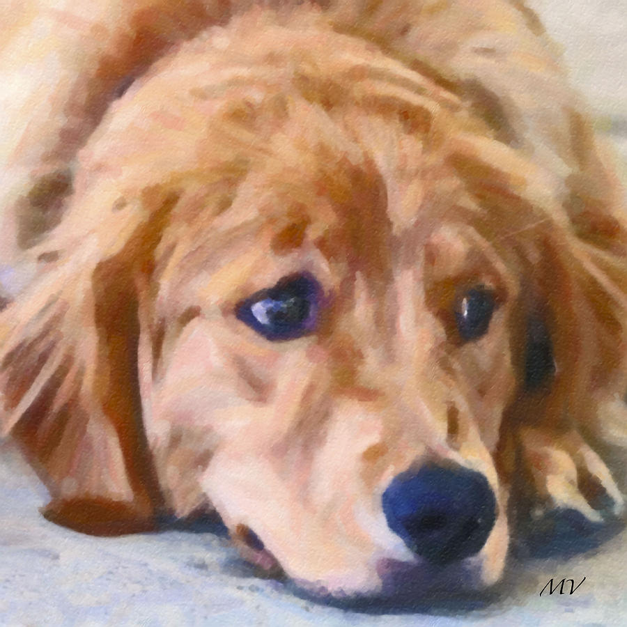  Golden Retriever Dog Painting by Femina Photo Art By Maggie