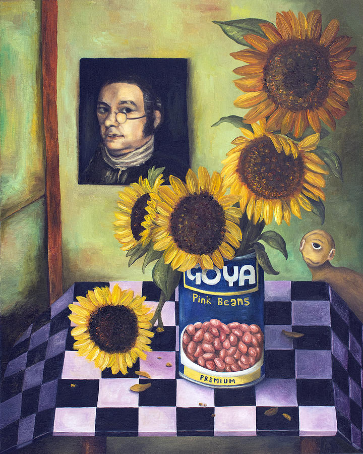 Sunflower Painting -  Goyas by Leah Saulnier The Painting Maniac