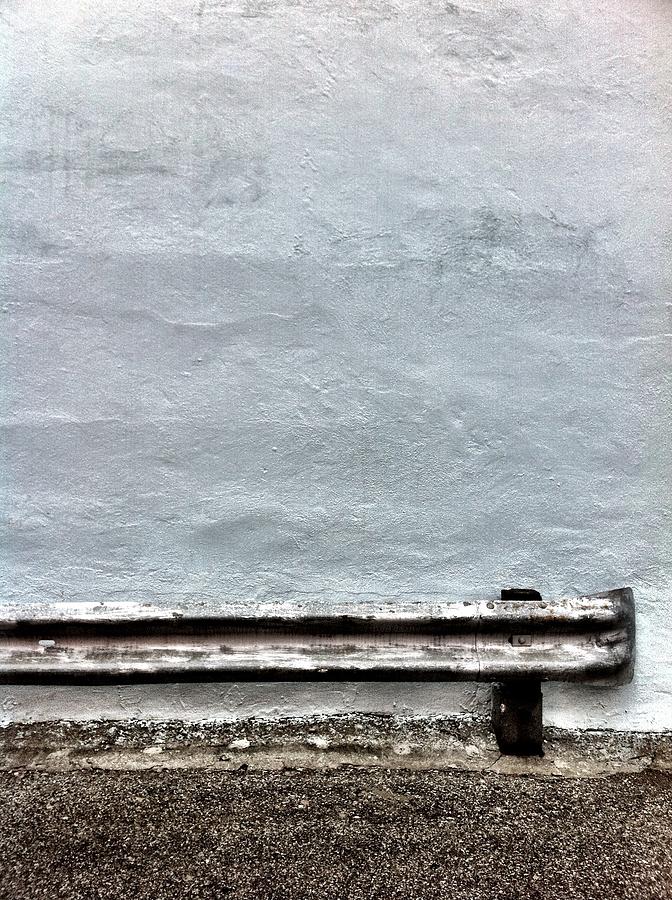 Simplicity Photograph -  Guard Rail by Kreddible Trout