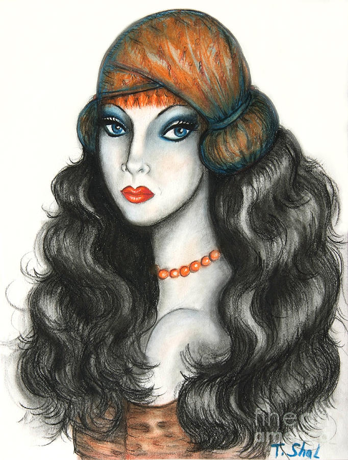 Gypsy Drawing by Tara Shalton Fine Art America