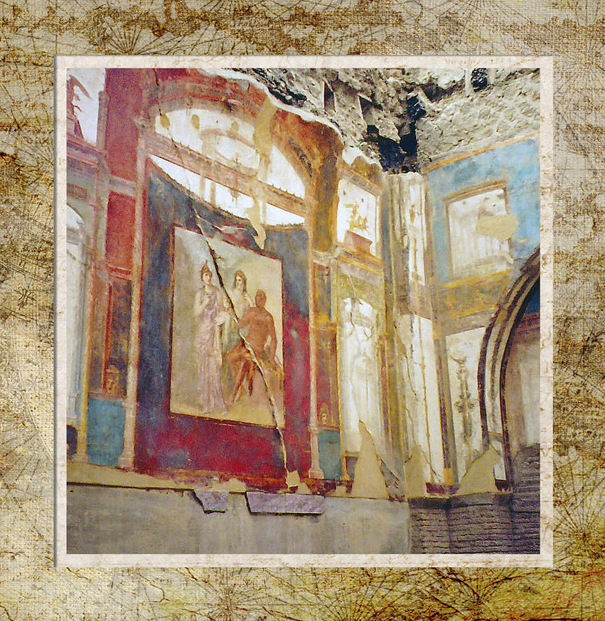 Ruins of Herculaneum  Fresco Photograph by Will Burlingham