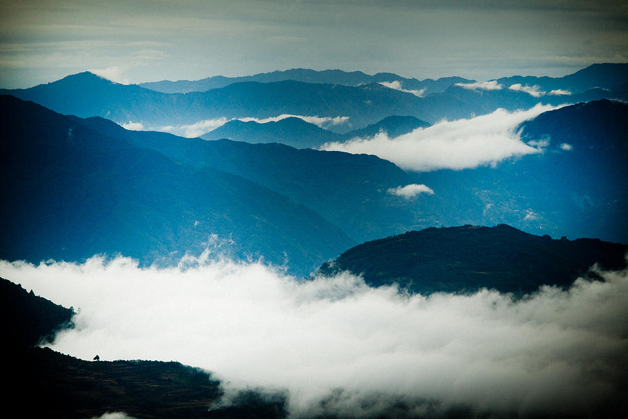 Himalayas Mountain With FogPanaramic Photograph by Raimond Klavins ...